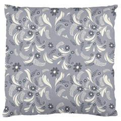 Folk Flowers Art Pattern Floral Abstract Surface Design  Seamless Pattern Large Cushion Case (one Side) by Eskimos