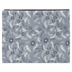 Folk Flowers Art Pattern Floral Abstract Surface Design  Seamless Pattern Cosmetic Bag (xxxl) by Eskimos