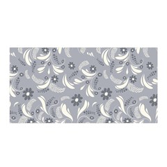 Folk Flowers Art Pattern Floral Abstract Surface Design  Seamless Pattern Satin Wrap by Eskimos