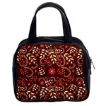 Folk flowers art pattern Floral abstract surface design  Seamless pattern Classic Handbag (Two Sides) Front