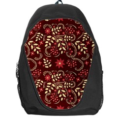 Folk Flowers Art Pattern Floral Abstract Surface Design  Seamless Pattern Backpack Bag by Eskimos