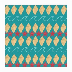 Starfish And Seashells  Sea Medium Glasses Cloth (2 Sides) by SychEva