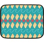 Starfish And Seashells  Sea Fleece Blanket (Mini) 35 x27  Blanket