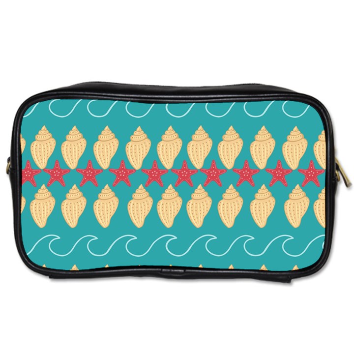 Starfish And Seashells  Sea Toiletries Bag (One Side)