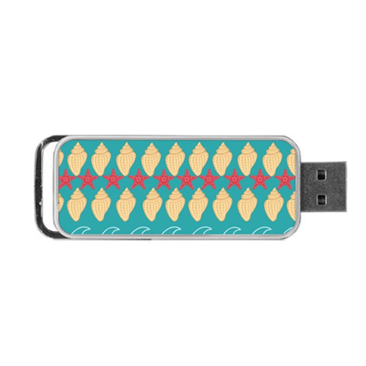 Starfish And Seashells  Sea Portable USB Flash (One Side)