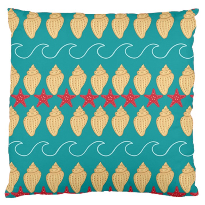 Starfish And Seashells  Sea Standard Flano Cushion Case (One Side)