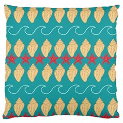 Starfish And Seashells  Sea Standard Flano Cushion Case (two Sides) by SychEva