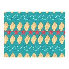 Starfish And Seashells  Sea Double Sided Flano Blanket (mini)  by SychEva