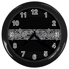 Derivation And Variations 4 Wall Clock (black) by dflcprintsclothing