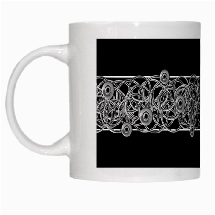 Derivation And Variations 4 White Mugs