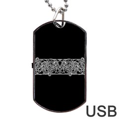 Derivation And Variations 4 Dog Tag Usb Flash (one Side) by dflcprintsclothing