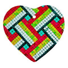 Pop Art Mosaic Ornament (heart)