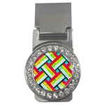 Pop Art Mosaic Money Clips (CZ)  Front