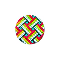 Pop Art Mosaic Golf Ball Marker by essentialimage365