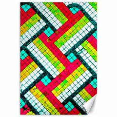 Pop Art Mosaic Canvas 12  X 18  by essentialimage365