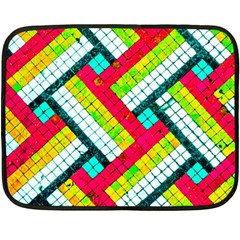 Pop Art Mosaic Double Sided Fleece Blanket (mini)  by essentialimage365