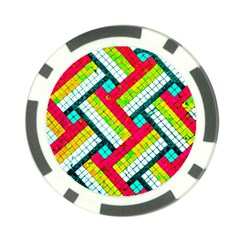 Pop Art Mosaic Poker Chip Card Guard (10 Pack) by essentialimage365