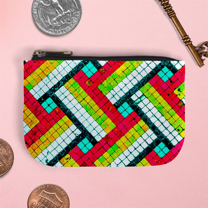 Pop Art Mosaic Mini Coin Purse