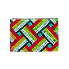 Pop Art Mosaic Cosmetic Bag (medium) by essentialimage365