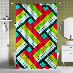 Pop Art Mosaic Shower Curtain 48  X 72  (small)  by essentialimage365