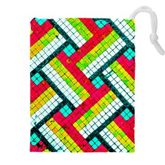 Pop Art Mosaic Drawstring Pouch (5xl) by essentialimage365