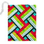 Pop Art Mosaic Drawstring Pouch (5XL) Back