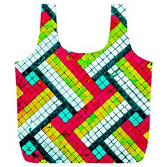 Pop Art Mosaic Full Print Recycle Bag (xxl) by essentialimage365