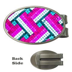 Pop Art Mosaic Money Clips (oval) 