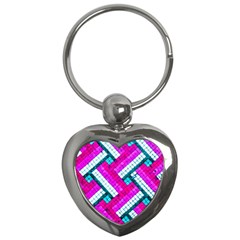 Pop Art Mosaic Key Chain (heart)