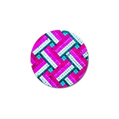 Pop Art Mosaic Golf Ball Marker by essentialimage365