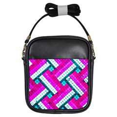 Pop Art Mosaic Girls Sling Bag