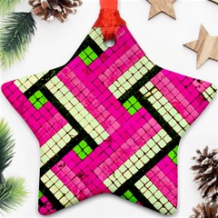 Pop Art Mosaic Ornament (star) by essentialimage365