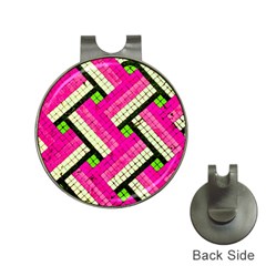 Pop Art Mosaic Hat Clips With Golf Markers by essentialimage365