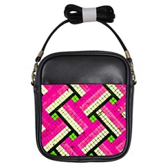 Pop Art Mosaic Girls Sling Bag by essentialimage365