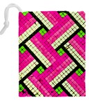 Pop Art Mosaic Drawstring Pouch (4XL) Back