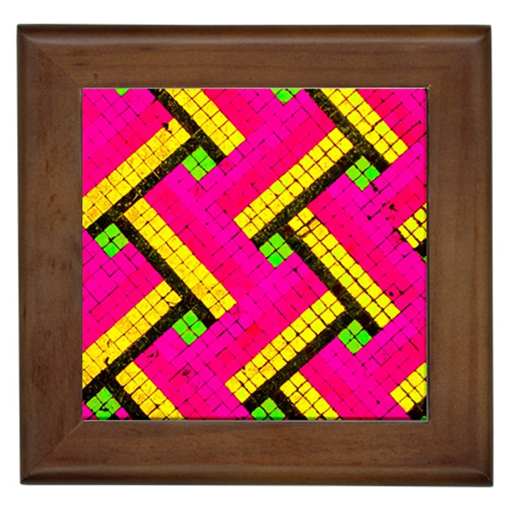 Pop Art Mosaic Framed Tile