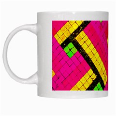 Pop Art Mosaic White Mugs by essentialimage365