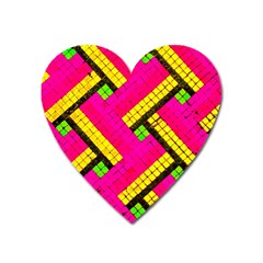 Pop Art Mosaic Heart Magnet by essentialimage365