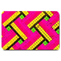 Pop Art Mosaic Large Doormat  by essentialimage365