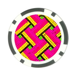 Pop Art Mosaic Poker Chip Card Guard by essentialimage365