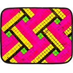 Pop Art Mosaic Fleece Blanket (Mini) 35 x27  Blanket