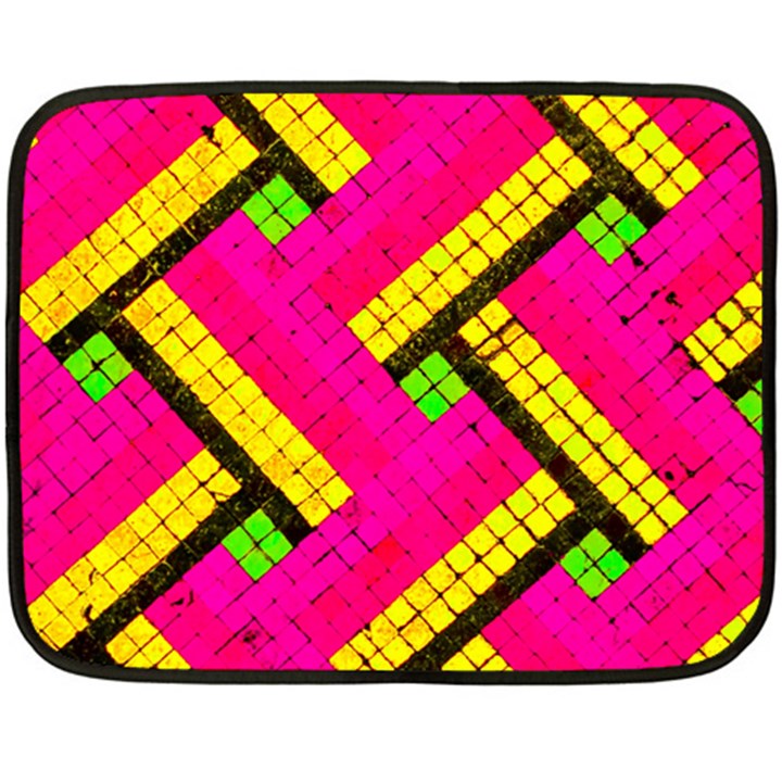 Pop Art Mosaic Fleece Blanket (Mini)