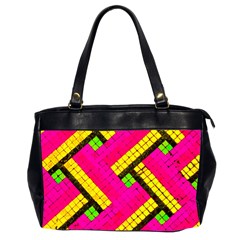 Pop Art Mosaic Oversize Office Handbag (2 Sides) by essentialimage365