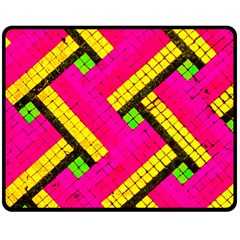 Pop Art Mosaic Fleece Blanket (medium)  by essentialimage365