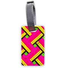 Pop Art Mosaic Luggage Tag (one Side) by essentialimage365