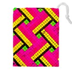 Pop Art Mosaic Drawstring Pouch (5XL) Front