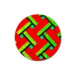 Pop Art Mosaic Magnet 3  (Round) Front