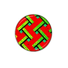 Pop Art Mosaic Hat Clip Ball Marker (4 Pack) by essentialimage365