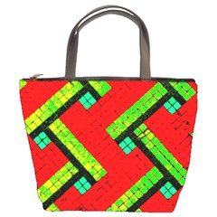 Pop Art Mosaic Bucket Bag by essentialimage365