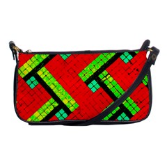 Pop Art Mosaic Shoulder Clutch Bag by essentialimage365